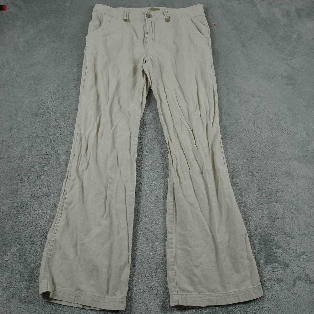 Royal Robbins Pants Womens 8 Brown Outdoor Activewear Bootcut Linen Blend